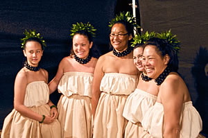  A group of Hawaiian women in missionary-era clothing. Photo by Milton Diamond  