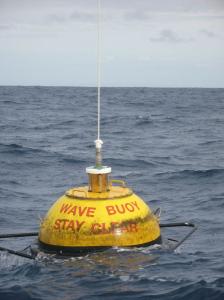 Wave buoy in Hawaiian waters