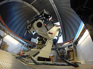 The T60 telescope on Haleakala. Photo by I. Scholl.