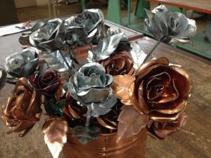 Back by popular demand, copper roses.