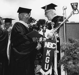 Harry Truman receiving degree