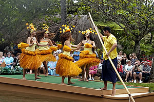  Dancers at the Polynesian Cultural Centre, Hawai'i.  Photo by Milton Diamond. 
