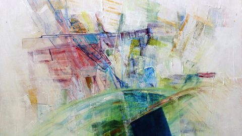Abstract painting by Mary Kim