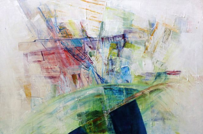 Abstract painting by Mary Kim