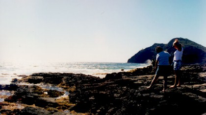 Erin and Judy at Makapu'u point