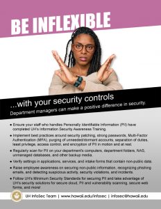 link to flyer with cybersecurity tips for managers