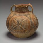 Photograph of a Neolithic Yangshao Pottery Jar