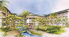 artist's rendering of new Maui student housing