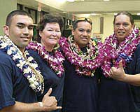 graduates and staff of the Waianae Maritime Academy on graduation day