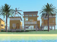 illustration of island housing
