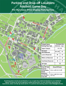 UH football parking information