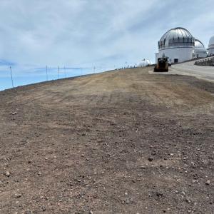 The freshly restored site on the summit of Maunakea.