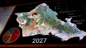 3D map of Oahu