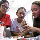 Women mentor young women in UH STEM program