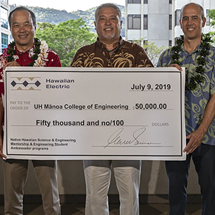 HECO boosts STEM at UH Mānoa with $50,000 gift