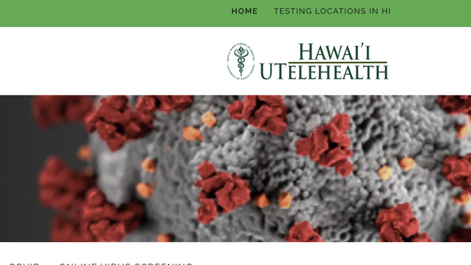 Hawaii utelehealth website