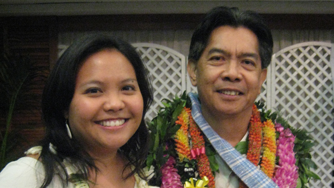 two headshots of rosie and dean alegado