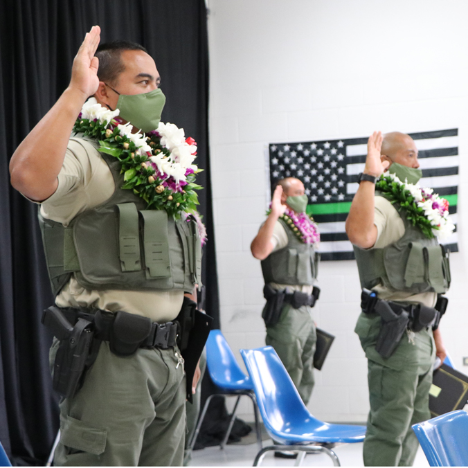 Honolulu CC collaborates to train state conservation officers