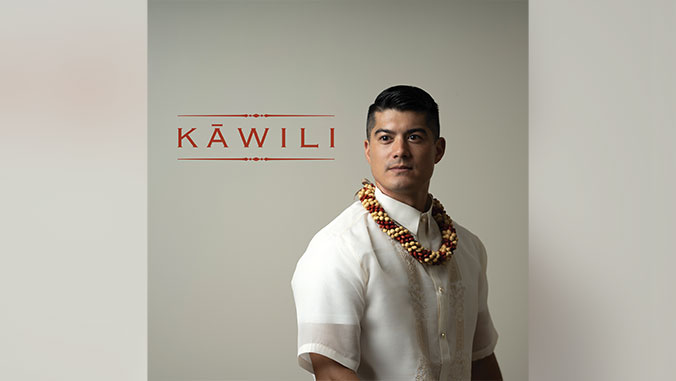 musical album cover of man with a lei