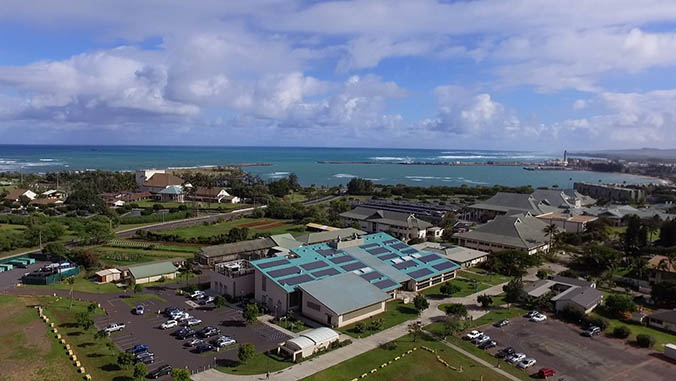 aerial U H Maui campus