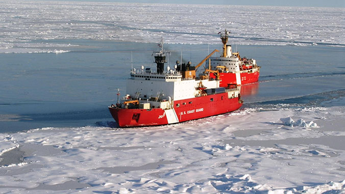 boat in the arctic