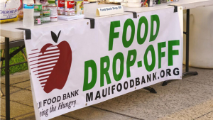 Food drop-off sign