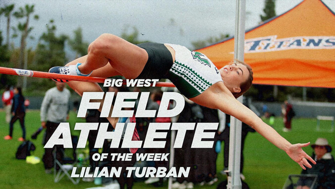 Lilian Turban, Big West Field Athlete of the Week