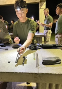 Indoor marksmanship simulator training