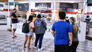 Paina Market over food serving counter