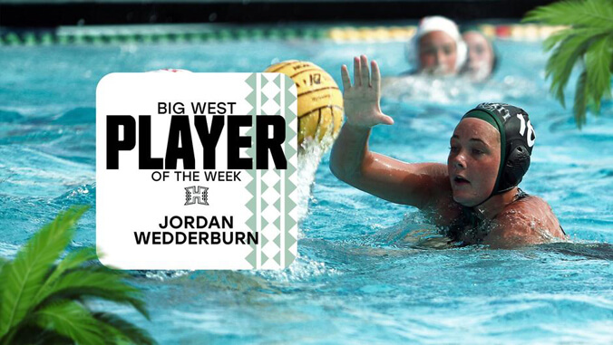 Jordan Weddenburn playing water polo.