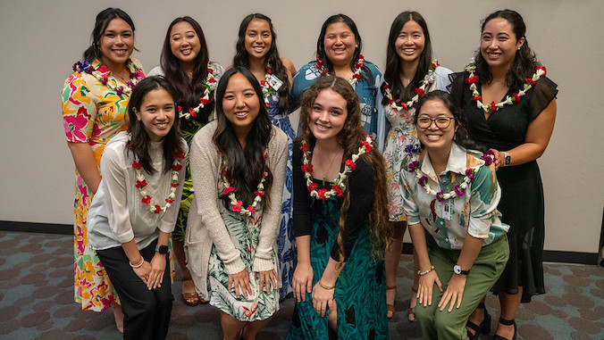 group photo of female students