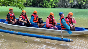 people in a kayak