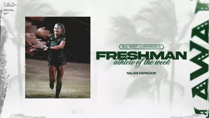 Nalani Damacion on the field