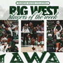 Rainbow Wahine volleyball claims three Big West weekly honors