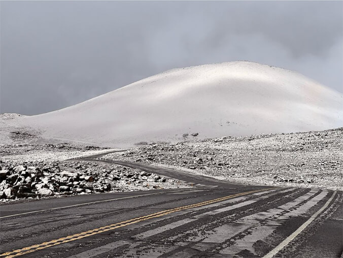 Snow on Maunakea