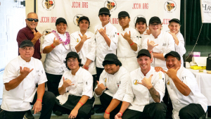 group of student chefs