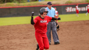 Steadmon on the softball field