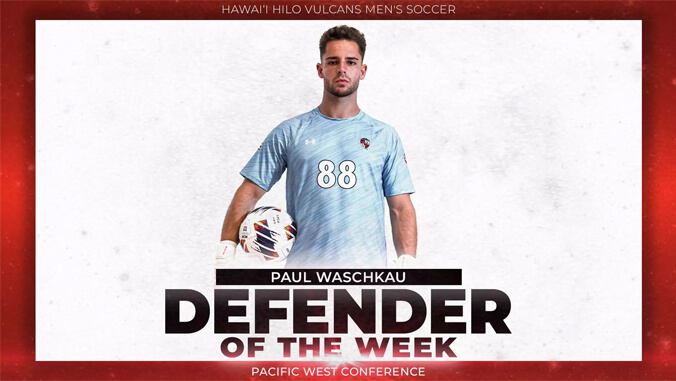 Paul Waschkau, Defender of the Week graphic