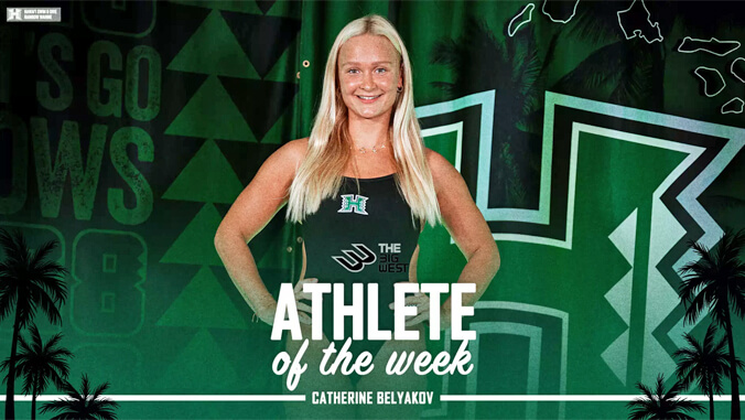 Belyakov, Athlete of the Week graphic