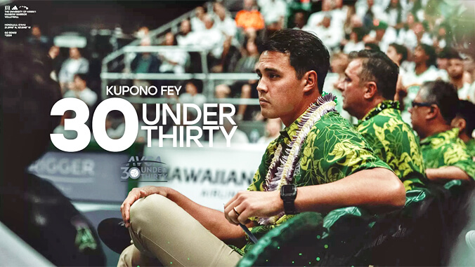 Kupono Fey, 30 Under 30 graphic