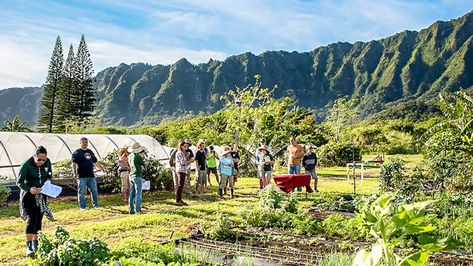 people on the farm