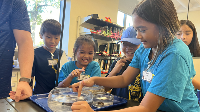 people showing students living creatures