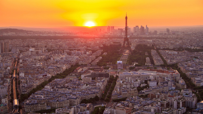 paris at sunset