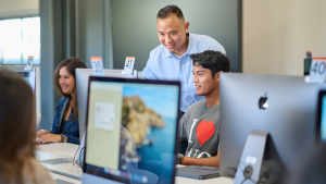 Students in a computer lab