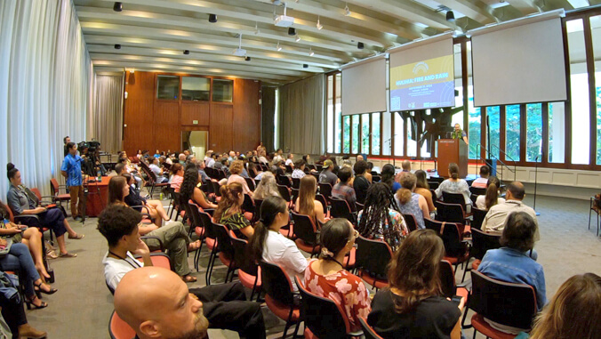 large group in conference center