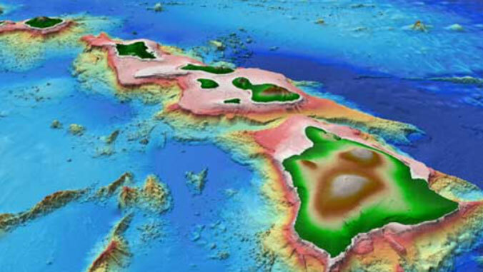 graphic of Hawaiian islands