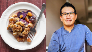 candied sweet potatoes and Craig Omori