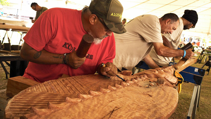 Paddles by Pacific artisans featured at Gallery ʻIolani exhibit