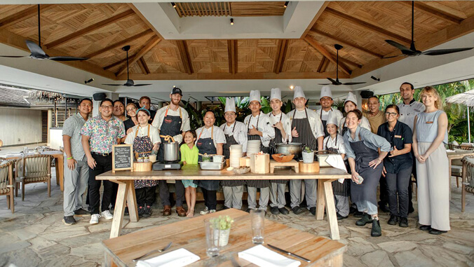 culinary students gathered together