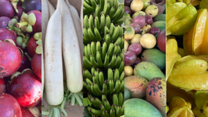 Collage of produce